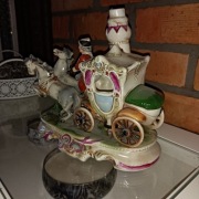 sygnatura Made in GOR rok 1850 konie karoca 