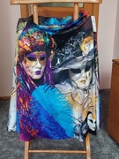 Nowa modna włoska spódnica maski weneckie r.48/50