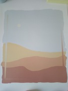 Plakat krajobraz handmade