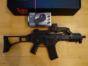 Karabinek replika HK G36C Sportsline AEG - Black - Umarex + ASG "RED DOT"