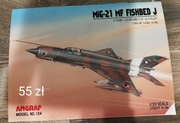 Model kartonowy MiG-21 MF Fishbed J
