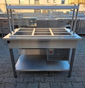 Bar Chłodniczy - Dora Metal - 3 x1/1 GN z Nadstawką Przeszkloną M.1347 N