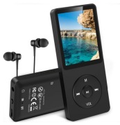 Odtwarzacz MP3 AGPTEK, bezstratny odtwarzacz MP3 8 GB, 1.8", czarny 