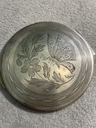 Puderniczka srebro 800, okres międzywojenny. 