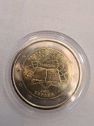 10. Hiszpania 2007. 50 l. Traktatów Rzymskich. 2 euro €. W kapslu. Cena!