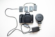 Canon m50 + Adapter EF + 3 baterie + inne