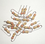 Rezystor opornik metalizowany 200k Ohm 5% 1/2W 0,5W 3x9mm 19sztuk=3,50zł.