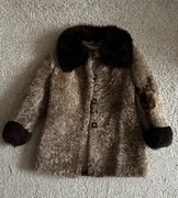 Kożuszek z naturalnej skóry 128-134 cm 8-9 lat