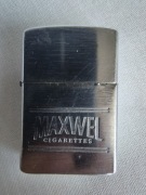 Unikatowa zapalniczka kolekcjonerska Maxwel cigarettes  .Benzynowa . 