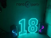 Wynajem -cyfr led RGB 18 3 4 5 0 neon:1 komunia święta, Happy Birthday inne