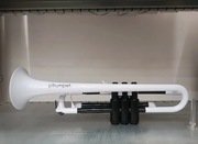 Ptrumpet biała dwa ustniki pokrowiec jak nowa!