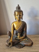 Figurka Buddy z mosiądzu, 16 cm, Budda 
