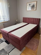 Łóżko kontynentalne 140x200 cm + nowy topmaterac 