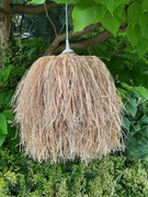 Lampa z rafii klosz abażur wiszący BOHO rafia Bali