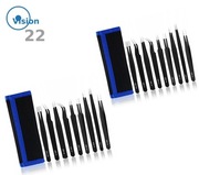 PĘSETY UNIWERSALNE 2 ZESTAWY PRECYZYJNYCH PĘSET PINCET 9EL ETUI