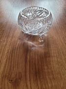 Kryształowa miseczka na nóżkach - PRL