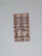Magnes Bilet Deutsch-Lissa (Wrocław Leśnica) - Breslau Mark. Bhf