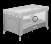 LIONELO Adriaa składane łóżeczko turystyczne, kojec + materac turystyczny 