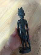 Drewniana figurka rzeźba ozdoba PRL DDR 