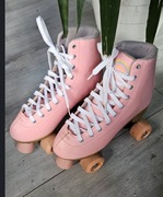 Wrotki retro różowe damskie dziewczęce Vintage Riders r. 39