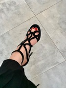 Michael Kors - czarne sandały/szpilka