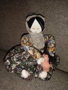 Siedząca lalka szmaciana szmacianka Turcja 