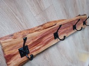 Wieszak na ubrania. Drewniany. Na ścianę. Drewno. 