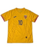 Żółta koszulka Joma reprezentacji Rumunii no. 10 Hagi