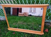 duże LUSTRO KRYSZTAŁOWE masywne z ramą