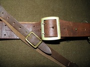 Pas oficerski skóra rok 1953 z ruską koalicyjką, sygnatura 1953 "W"