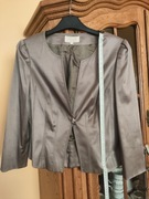 Żakiet z satynowym połyskiem