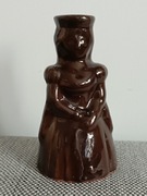 Ceramiczny Świecznik "Kapłanka" Łysa Góra B. Książek  PRL