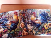 DWIE POSZEWKI NA PODUSZKI KOGUCIKI