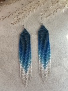 Kolczyki z japońskich koralików.