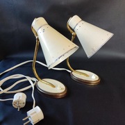 Zestaw unikatowych lampek nocnych -Stilnovo Arteluce - lata 50