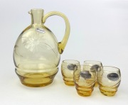 Zestaw Karafka 1930 Adlerhuette Penzig Pieńsk 