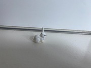 Mini figurka królika zrobiona na drukarce 3d