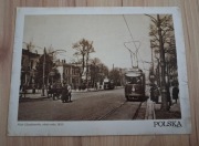 Fotos pocztówka Warszawa Aleje Ujazdowskie ok. 1910r. Reprodukcja 