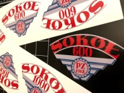 Sokół 600 - naklejki na zbiornik