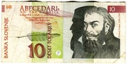 Słowenia 10 talarjev,  banknot obiegowy
