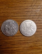 Srebrne monety kolekcjonerskie 10 złotych posrebrzane 2 sztuki