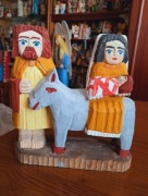 Ucieczka do Egiptu rzeźba ludowa 