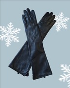 ZARA długie rękawiczki skórzane 44 cm skóra roz. M Nowe prezent 349 zł