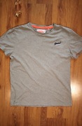 T-shirt Superdry r. M męski bawełniany kr rękaw szary