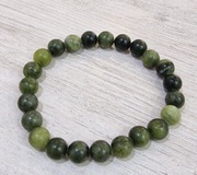 Bransoletka z jadeitu zielonego kulka 8mm !
