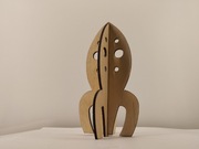 Duża Rakieta wystrój Design Nowość Że Sklejki