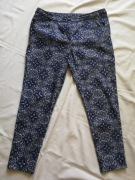 Monnari spodnie wzorzyste niebieskie rozm.40