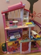 Domek duży  Domek mały 50 szt  lalki Barbie i kilka Kenow + akcesoria