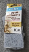 Skarpetki zdrowotne deoMed frotte, rozm 35-37 szare