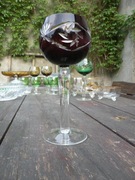 RUBINOWY KIELISZEK DO WINA - REMER LATA 70